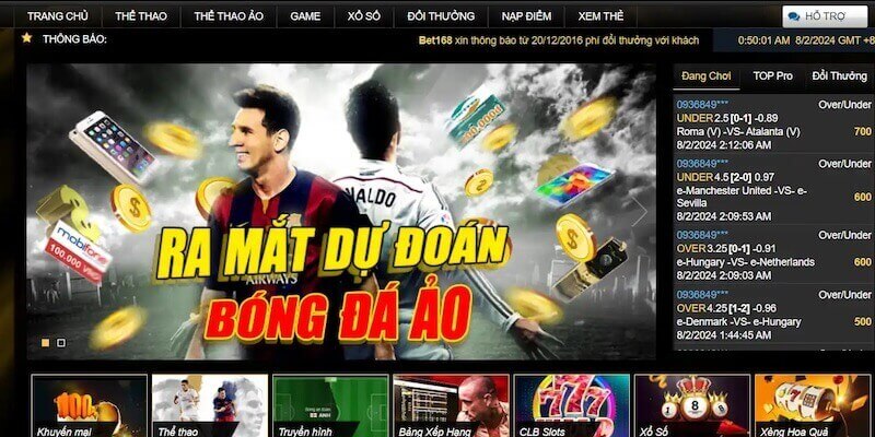 Giới thiệu Bet168vn.