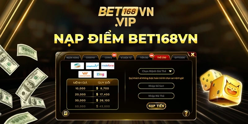 Nạp Điểm Bet168vn