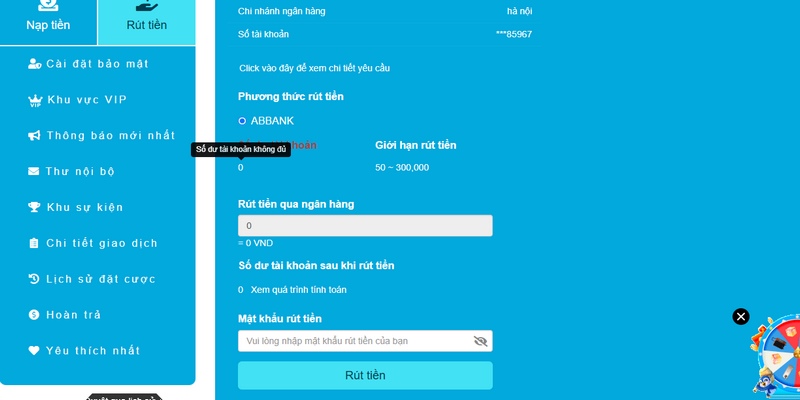 Hướng dẫn rút tiền trực tuyến
