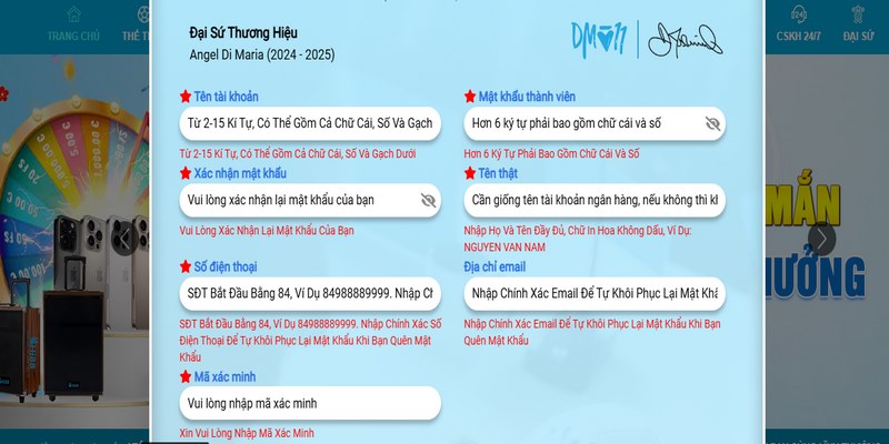 Hướng dẫn tân thủ đăng ký mới