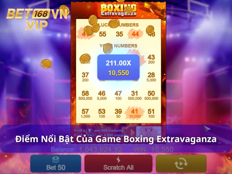 Boxing Extravaganza - Game Thẻ Cào Võ Đài Bùng Nổ Từ JILI 8 Điểm nổi bật mà game thẻ cào này mang lại